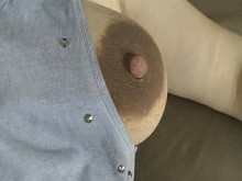 Esposa infiel mostrando su coño embarazado antes y después del creampie infiel - Milky Mari