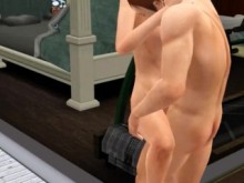 amante follada mientras la esposa ve un sueño en la cama | video juego sexo