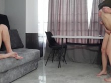 cornudo mira puta esposa consigue creampie