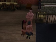orgia con mi mujer y su amiga | dibujos animados, sims 3 sexo, juego porno 3d