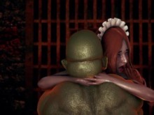 mujer caballero pierde ante monstruo ork - episodio.9