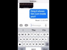 Puta enviando mensajes de texto a su novio que su amigo vino y la folló (parte 2)