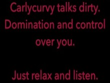 Carlycurvy habla sucio tomando control sobre ti