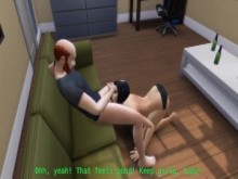 DDSims - Amigo se folla a la puta esposa delante de su marido - Sims 4