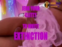 sissy dispara su carga en castidad a la extinción blanca BNWO fin raza blanca