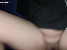 Chica tailandesa follando esposa en pijama Coño en forma, lleno de callejón, sexo fresco, chorreo de leche