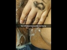¡Tu esposa se corre y deja que cualquier hombre se corra dentro de su coño! [Cornudo.Snapchat]
