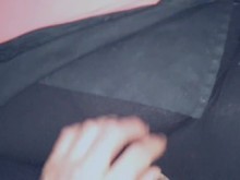 bbw pelirroja esposa corta un agujero de mierda en su spandex
