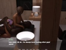 The Motel Gameplay # 19 Hot Wife quiere la semilla de un hombre negro en su útero