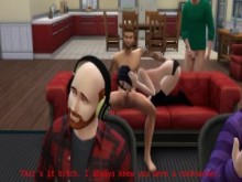 DDSims - La esposa engaña a los amigos frente al esposo - Sims 4