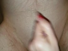 Dejando a marica esposo fuera de la jaula, sin semen :)