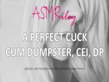 EroticAudio - Un contenedor de basura perfecto Cuck Cum, CEI, DP | ASMR Riley