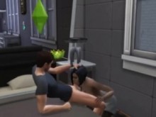Milf engaña a su marido - pastel de garganta