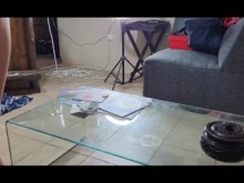 Mejor amigo creampie a mi esposa y gotea su semen en mi polla