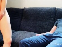 Marido limpia mi coño con creampie después de tener sexo con un extraño