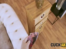 cuck4k. Chico espeluznante tiene suerte