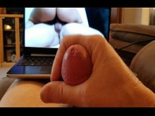 Jacking y Cumming para Cornudo Porno 001