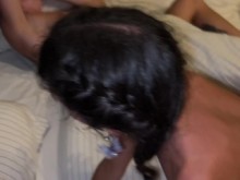 La esposa del cornudo pasó una despedida de soltera en compañía de dos engreídos después de la fiesta - 2