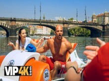 CAZA4K. Bruiser oculta su ira mientras Rich Hunter se folla a su novia tetona