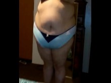 Amber crider culo gordo muestra bragas y top de bikini