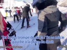 Maddy Keys - 2 zorras francesas tienen sexo con profesora de esquí en la nieve - 100% real