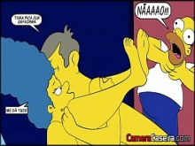 Simpsons HQ - Jodidamente caliente y el cuerno atrapado en el acto
