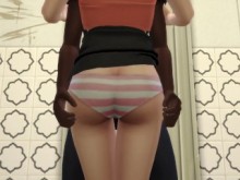Esposa cachonda engaña a su marido con gánsteres - Parte 3 - DDSims