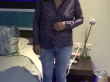 Me visto para ir al motel con mi jefe y mi marido lo graba cornudo de verdad
