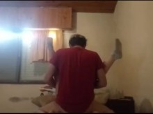 Mi vecina paso por casa por un poco de sexo mientras su marido no esta!