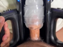 Leten nueva máquina????POLLA ordeñada por Fleshlight Quickshot Launch//