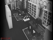 La esposa folla a un extraño en la biblioteca, cámaras de seguridad