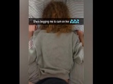 La novia de la universidad en trampa follada en Snapchat para pagar la deuda - se arregló y corrió sobre