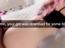 Downbad Teenage Cumslut es follada Doggystyle por una gran polla negra después de que su novio se vaya a trabajar