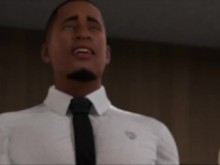 Esposa caliente folla al nuevo jefe negro para salvar el trabajo de su marido