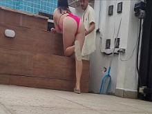 Esposa trayendo marido con Fisanner