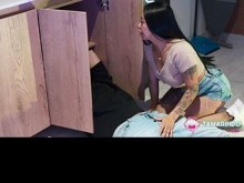 ZORRA LATINA QUIERE QUE LE ARRELGE LA TUBERIA  CREAMPIE!!!!????????????‍????️