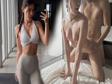 Nena latina caliente se follan duro después del entrenamiento