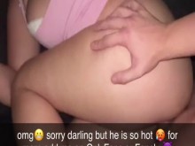 Me follo a mi entrenador de fitness y lo envío a mi pequeño novio en Snapchat que caliente me estoy haciendo trampa