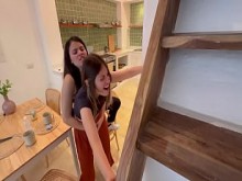 Cámara graba a mi esposa siendomé infiel con la perra de su mejor amiga!!