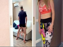 Infidelidad real - Mientras mi esposa estaba fuera, me follé a su hermana - Amateur rusa con conversación y subtítulos en inglés