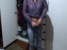Mi esposa se viste con lenceria erótica para ir a trabajar, verdadero marido cornudo