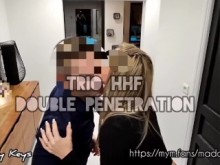 Maddy Keys - Puta francesa recibe una larga doble penetración y una doble corrida masiva - verdadero amateur