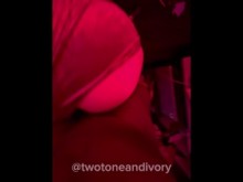 PAWG puta engaña a su novio con una gran polla negra