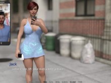 Recién Casadas - T1 Ep1 - Emily mostró su culo y sus bragas públicamente en la videollamada de su marido