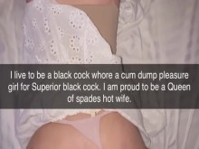 Esposa envía texto erótico a su marido con un amante negro grueso de 7 pulgadas durante la historia de cornudos de Snapchat