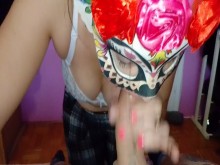 mi esposa siempre quiere semen desde la mañana hasta la noche siempre se lo traga todo y una puta