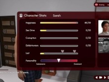 Whispers of Desire #1 Alex puso su mano en el culo de Sarah