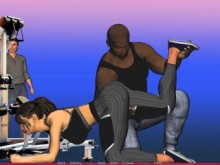 Un dúo de amor y lujuria entre una pareja: un cornudo observa cómo un tipo grande y musculoso toca a su esposa india desi