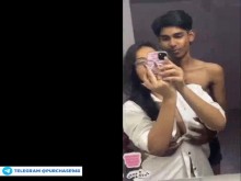 El lado salvaje de la linda chica Chashmish [censurado] - Cogida apasionada en el espejo y masturbación desordenada
