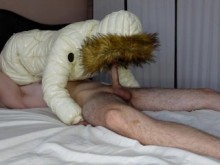 69 en mi chaqueta acolchada blanca, creampie oral